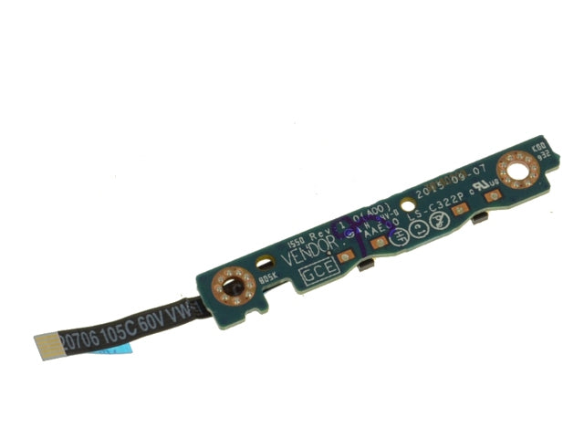 Dell OEM Latitude 12 (7275) / XPS 12 (9250) Volume Buttons Circuit Board with Cable