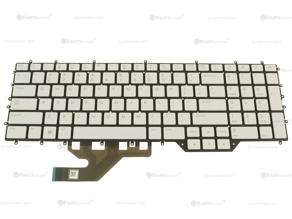 Refurbished OEM Alienware m17 R3 m17 R4 Backlit Laptop Keyboard Assembly 92YH6 F1GXN