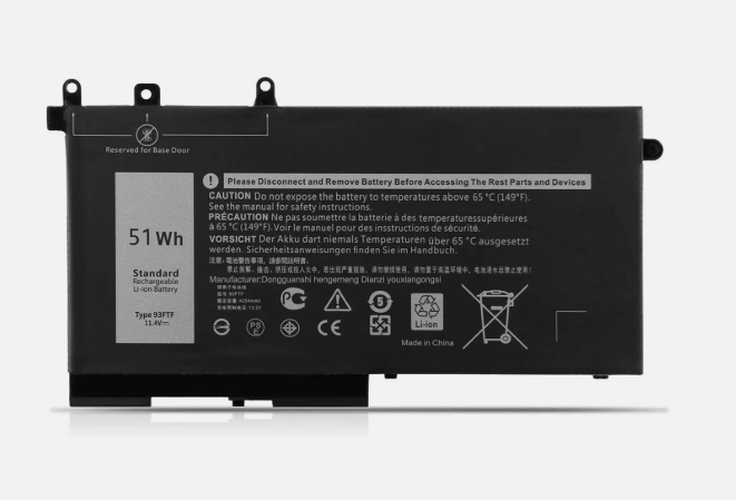 New Compatible Dell Latitude 5280 5290 Battery 51WH - LaptopParts.ca