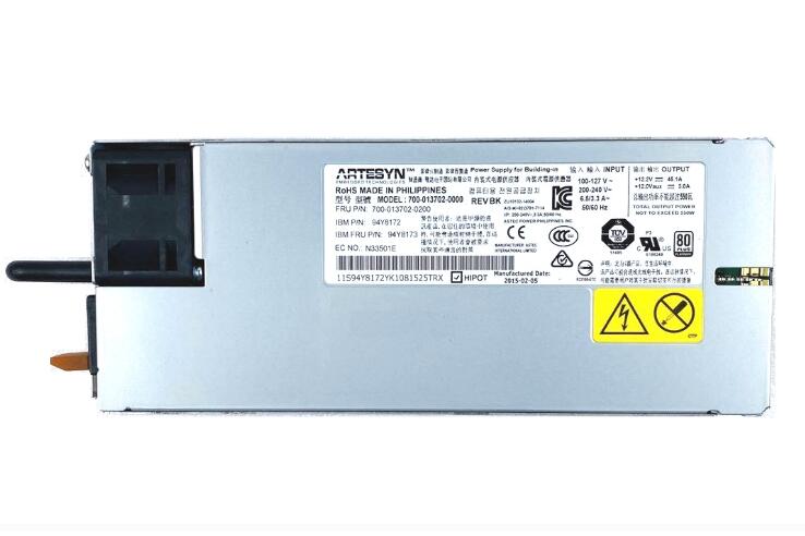 New IBM X3500 M5 X3650 M5 550W 80+ PLATINUM Power Supply 94Y8173 94Y8172