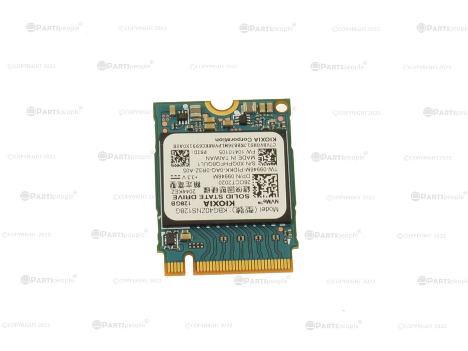 Used KIOXIA 128GB NVMe PCIE SSD Hard Drive M.2 2230 Card 128GB 9946M