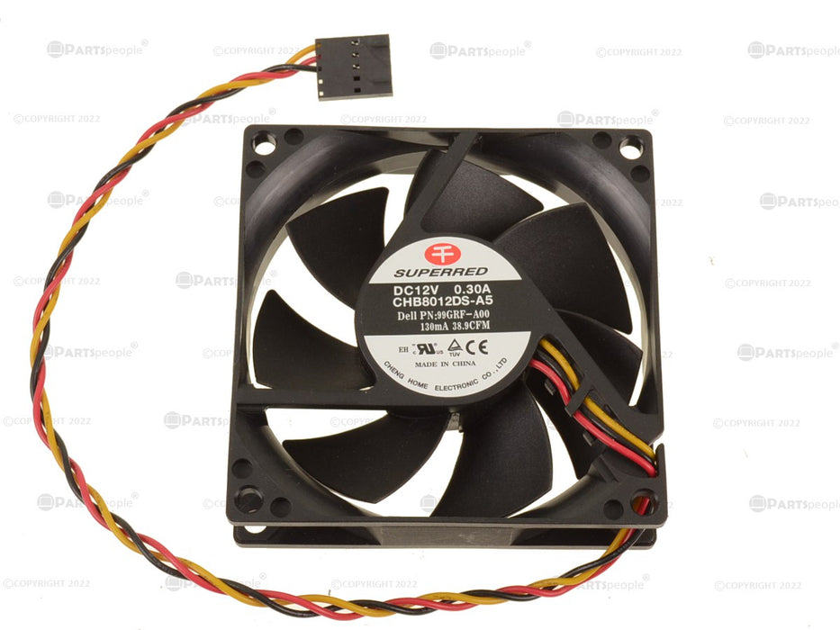 Refurbished Dell OEM Optiplex SFF Desktop Case Cooling Fan 99GRF