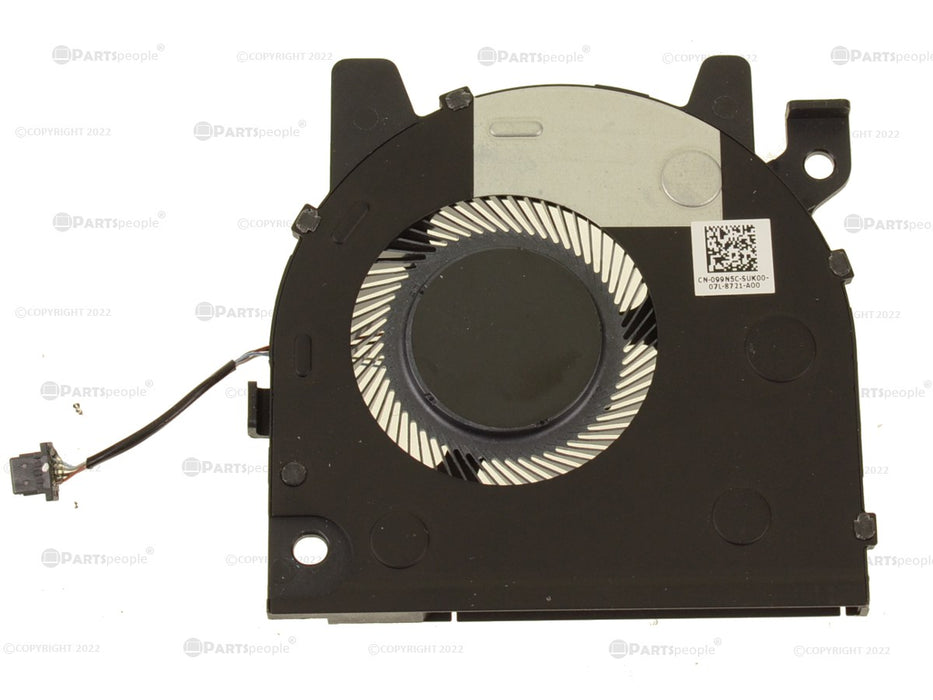 Used Dell OEM Inspiron 7306 2-in-1 Black CPU Cooling Fan 99N5C