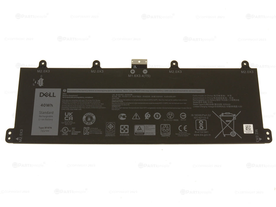 New  Dell OEM Original Latitude 7320 Detachable 40Wh 2-cell Laptop Battery 9F4FN