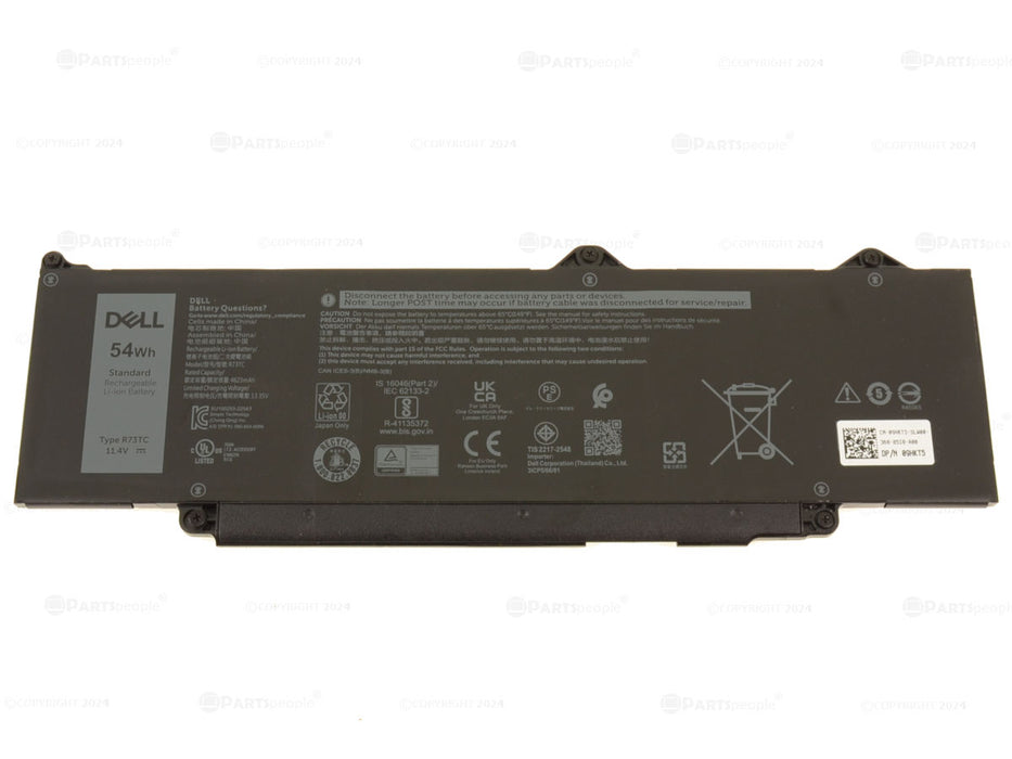 Used Dell OEM Original Latitude 5440 3540 5540 5340 3440 Precision 3580 54Wh 3-cell Laptop Battery R73TC