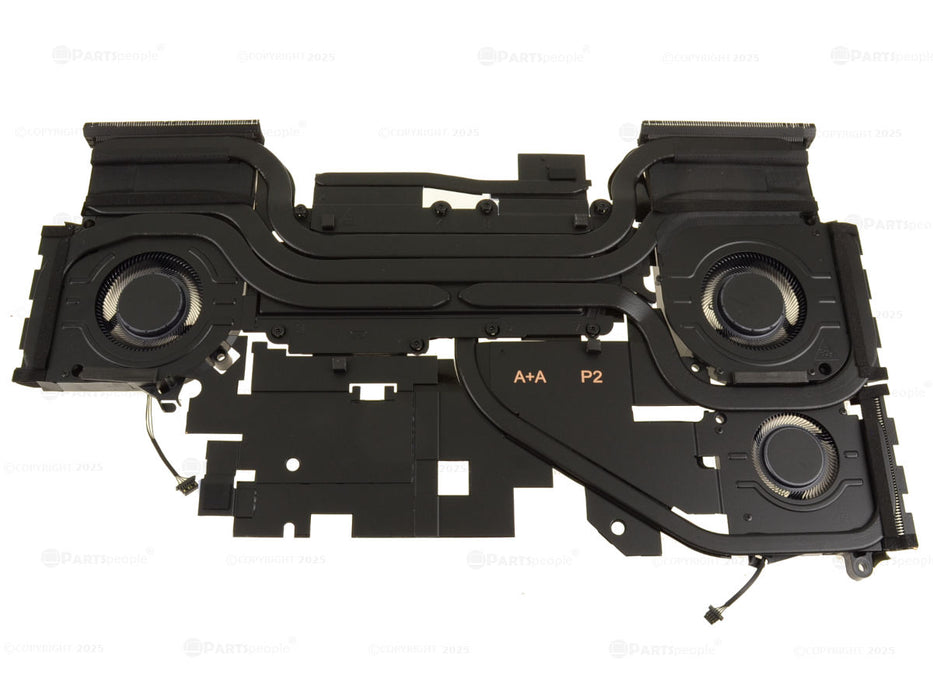 New OEM Alienware m16 R1 AMD Radeon CPU GPU Cooling Heatsink Fans Assembly Radeon Graphics 9PN1T
