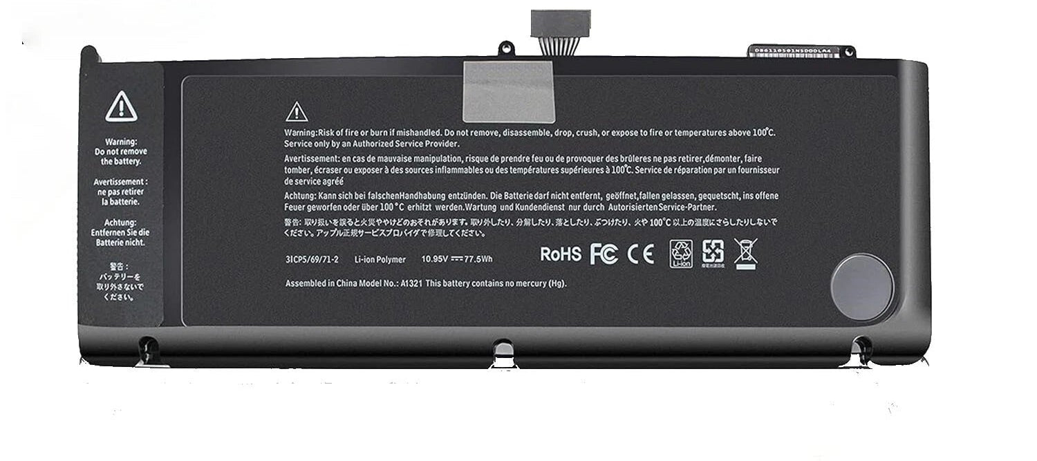 New Compatible Apple Macbook Pro A1321 A1286 661-5211 661-5476 020-6766-B mid 2010 MC371LL/A MC372LL/A Battery 77.5Wh