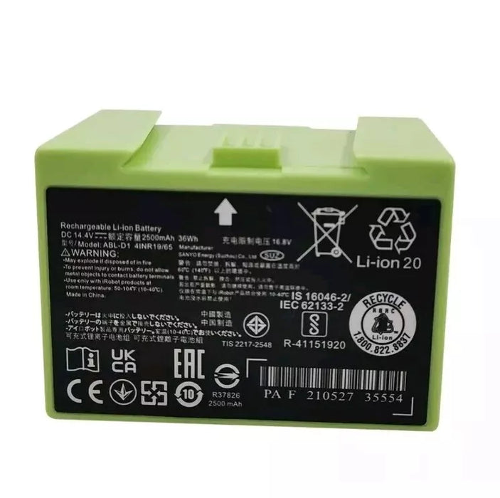 New Compatible iRobot Roomba e5 e6 i1 i2 i3 i4 i5 i6 i7+ i8+ j5+ J6+ J7+ Battery ABL-D1 - LaptopParts.ca