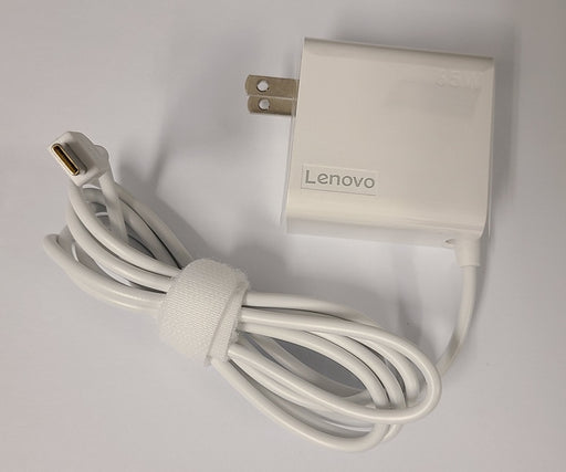 New Genuine Lenovo 65W USB-C AC Adapter Charger White ADLX65UDGC2A 5A10W86263 - LaptopParts.ca