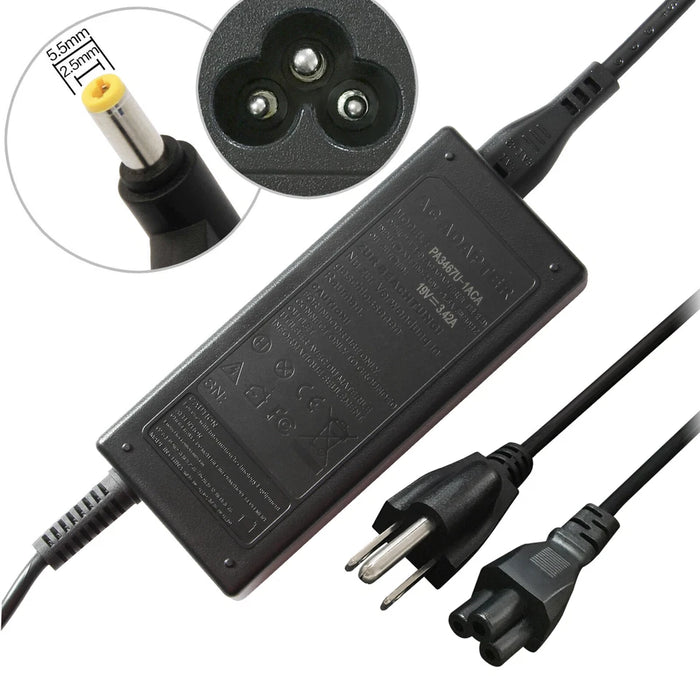 New Compatible Delta AC Adapter Charger Intel NUC FSP FSP065-10AABA Kit DC3217BY DC3217IYE DC53427HYE DCCP847DYE NUC5i3RYK NUC5i3RYH 19V 3.42A 65W 2.5*5.5mm ADP-65JH BB ADP-65JH AB ADP-65MH AB ADP-65WH BB HU10104-11288