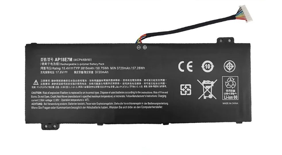 New Compatible Acer Nitro 5 AN515-43 AN515-54 AN517-51 Battery 58.75Wh AP18E7M