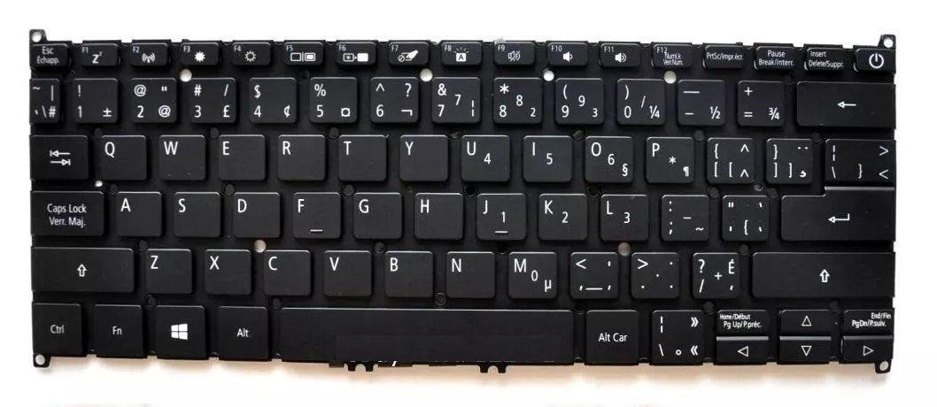 New Acer Swift 3 SF314-57 SF314-57-74V6 SF314-57-59VP SF314-57-59NQ CA Canadian Bilingual Keyboard - LaptopParts.ca