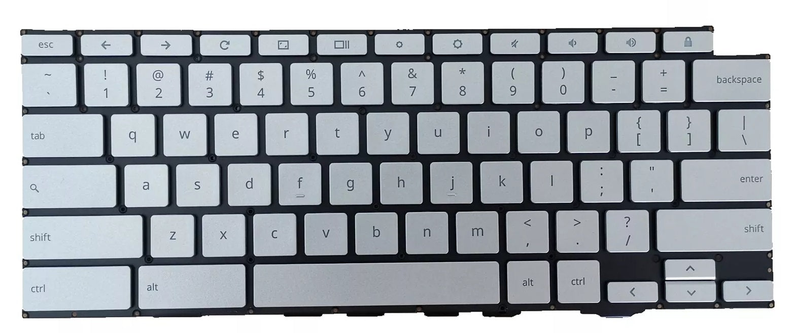 New Asus Chromebook Flip C436F C436FA US Silver backlit keyboard - LaptopParts.ca