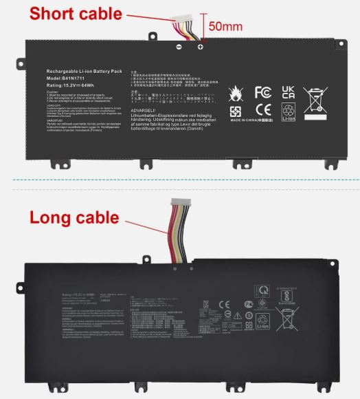 New Compatible Asus 0B200-02730100 B41N1711 B41BN9H B41BN95 Battery 64Wh