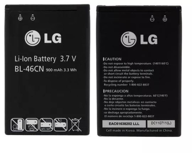 New Genuine LG BL-46CN Battery for LG A340 AT&T Verizon LG Exalt VN360 VN370 900mAh 3.7V