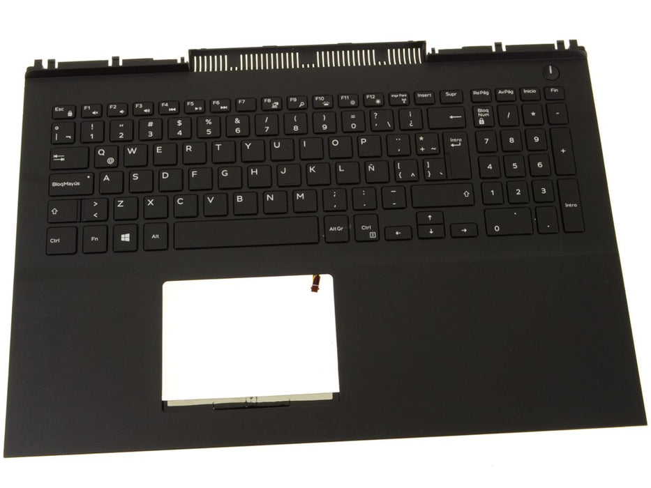 Refurbished Spanish Dell OEM Inspiron 7567 7566 Palmrest Backlit Keyboard Assembly Backlit G59VD