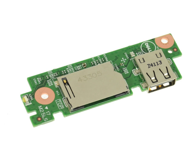 Dell OEM Inspiron 15 (3542 / 3541) / 17 (5748) USB Port / SD Card Reader IO Circuit Board - R1F2R