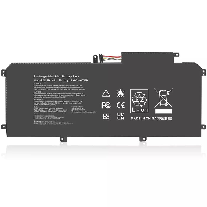 New Compatible Asus ZenBook UX305 UX305CA UX305FA UX305LA UX305UA Battery 45Wh C31N1411 - LaptopParts.ca