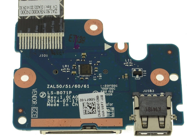 Dell OEM Latitude 3450 USB / SD Card Reader IO Circuit Board - C9D47
