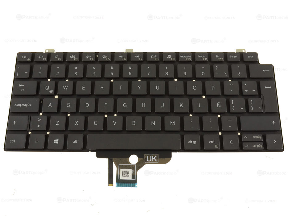New Spanish Dell OEM Latitude 7310 Laptop Keyboard Backlit Spanish CFT49