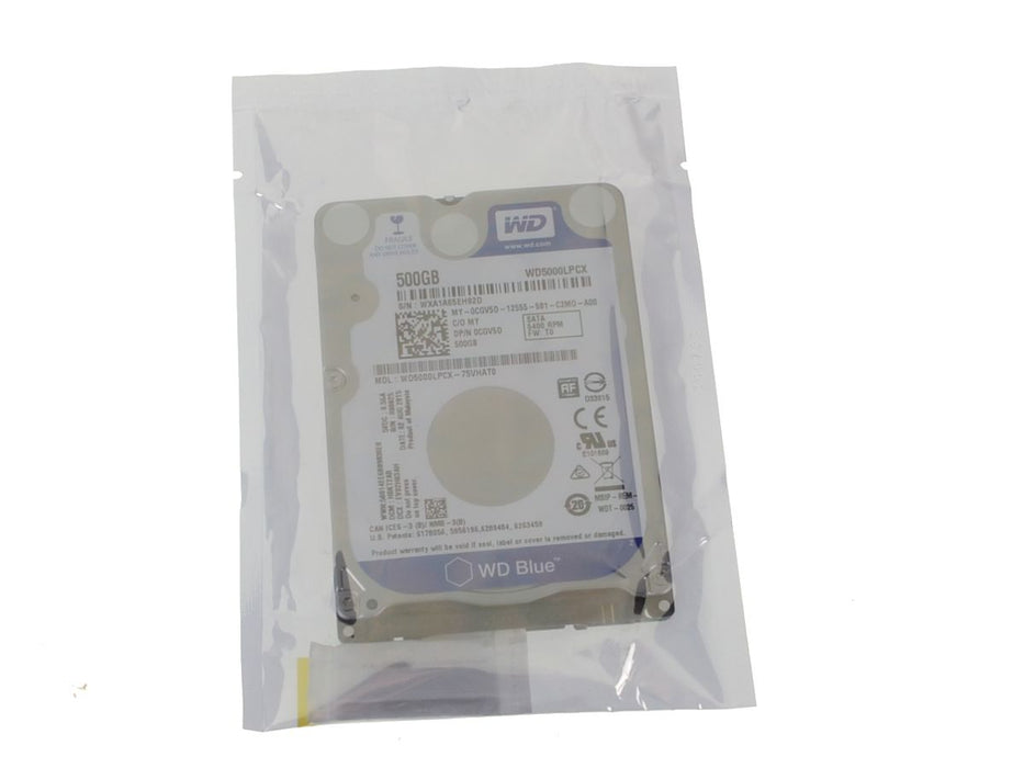 New  Western Digital 500GB SATA 6Gbp/s 2.5" 5400RPM Laptop Hard Drive 7mm WD5000LPCX