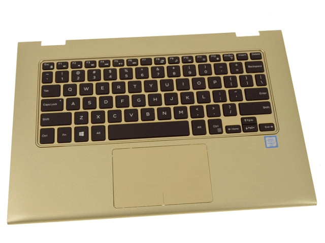 New Gold Dell OEM Inspiron 7359 Palmrest Touchpad Keyboard Assembly CH35F