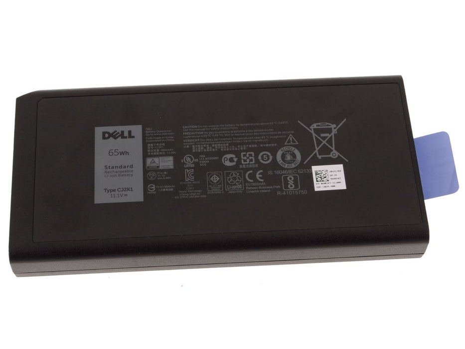 Used Dell OEM Latitude Rugged Extreme 7414 5414 6-cell 65Wh OEM Original Laptop Battery CJ2K1