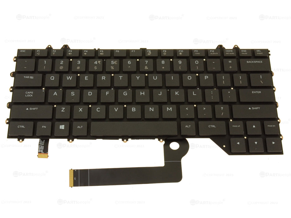 New US INTL OEM Alienware m15 R4 Mechanical Backlit Laptop Keyboard Assembly Cherry MX Keyboard CJ6YF - LaptopParts.ca