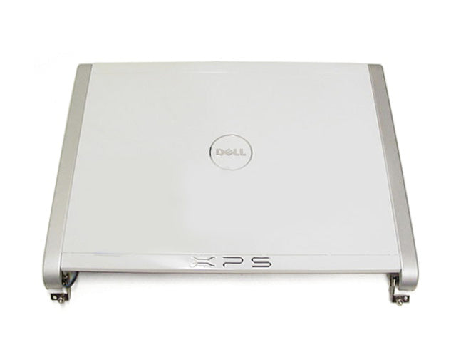 New Dell OEM XPS M1330 LCD Back Cover Lid w/Hinges For CCFL Display WHITE