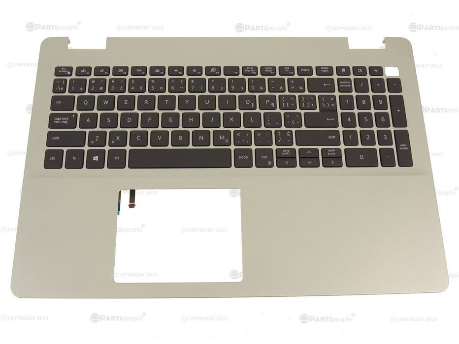 Refurbished French English Dell OEM Inspiron 5593 Palmrest Backlit Keyboard Assembly USB-C 7G0RN CY88P