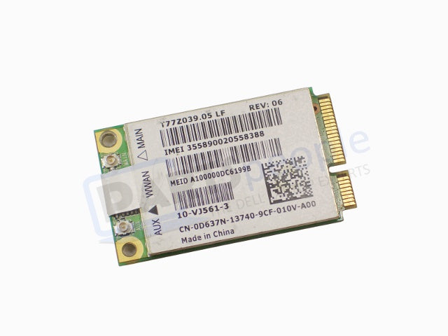 Used Dell OEM Wireless 5600 EVDO HSPA WWAN Mobile Broadband Mini-PCI Express Mini-Card  D637N