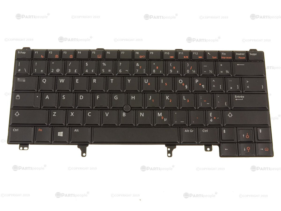 New French Canadian Dell OEM Latitude E6440 Laptop Backlit Keyboard FR-CAN  DFC2K