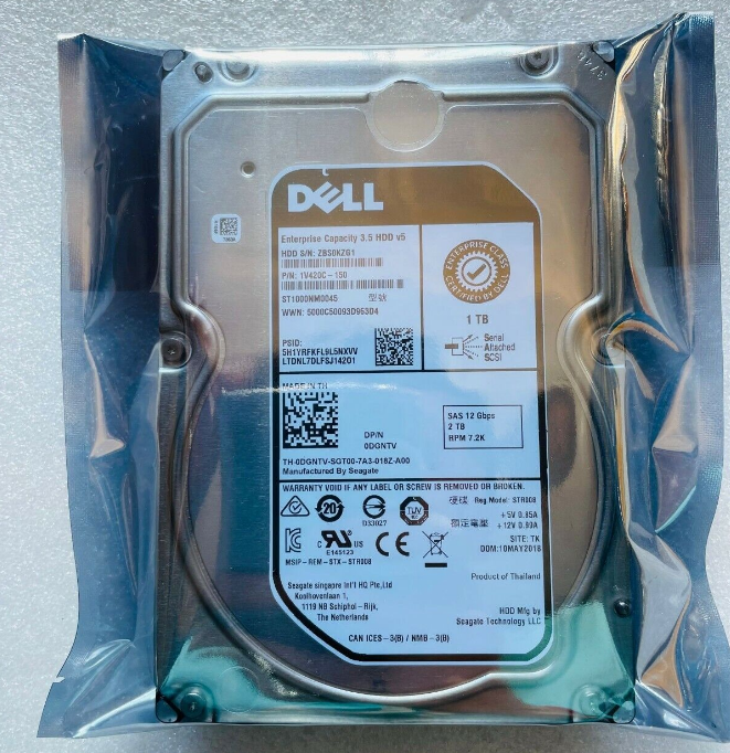 New Dell ST1000NM0045 1TB 7.2K 3.5″ NL SAS 12Gbps HDD Hard Drive DGNTV 0DGNTV