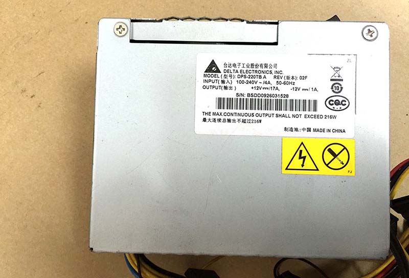 New Dahua surveillance recorder Power Supply 8 SATA ports Delta DPS-220TB A B C