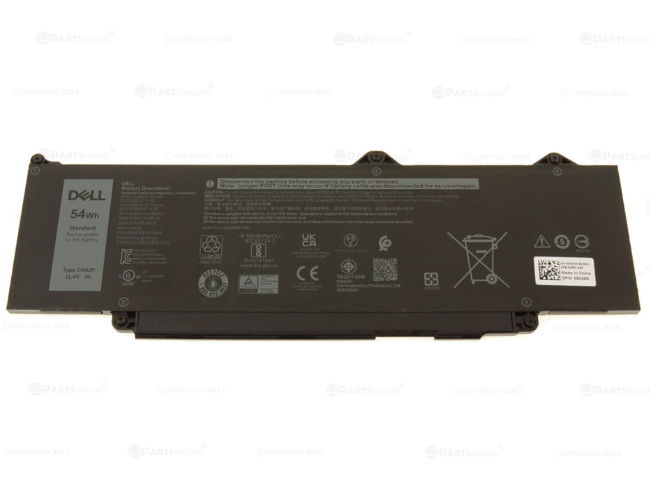 New  Dell OEM Original Latitude 5440 3540 5540 5340 3440 Precision 3490 3580 54Wh 3-cell Laptop Battery DR02P