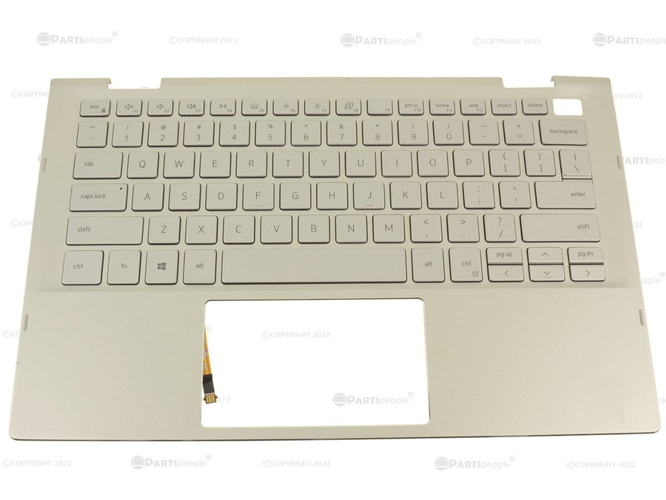 Refurbished Dell OEM Inspiron 7306 2-in-1 Silver Keyboard Palmrest Assembly DWWXK