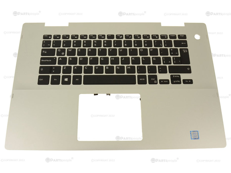 New SPANISH Dell OEM Inspiron 5582 2-in-1 Backlit Keyboard Palmrest Assembly