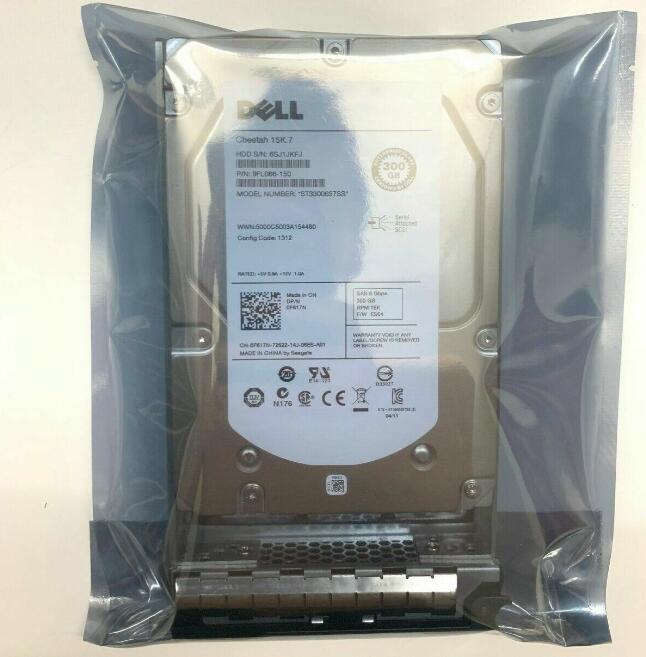 New Dell ST3300657SS 15K.7 300GB 15K 3.5″ SAS Hard Drive With Caddy F617N 0F617N