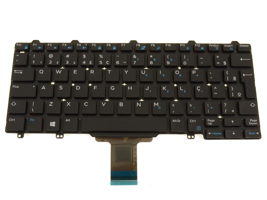 Nouveau clavier d'ordinateur portable Dell brésilien OEM Latitude E7250 E5250 3150 3160 non rétroéclairé F6F02