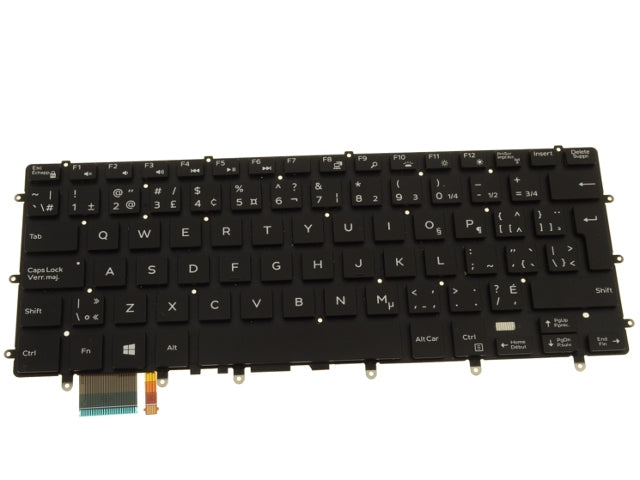 New French English Dell OEM XPS 9550 Inspiron 7558 7568 Keyboard  Backlight F6N3V