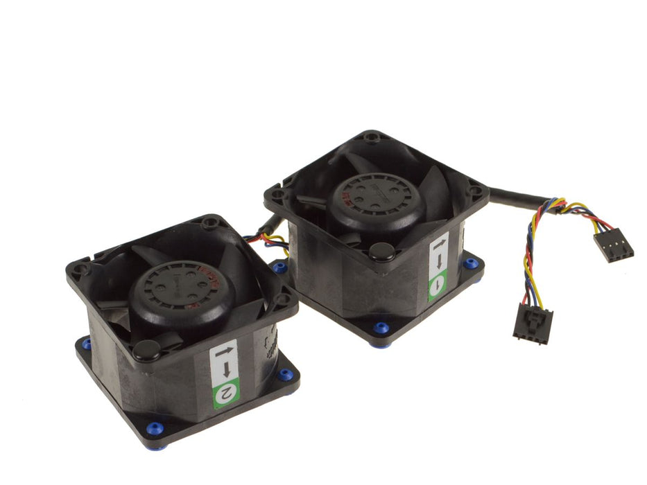 Dell OEM Precision Workstation R5400 Dual Cooling Fans Assembly 1-2 - F867C