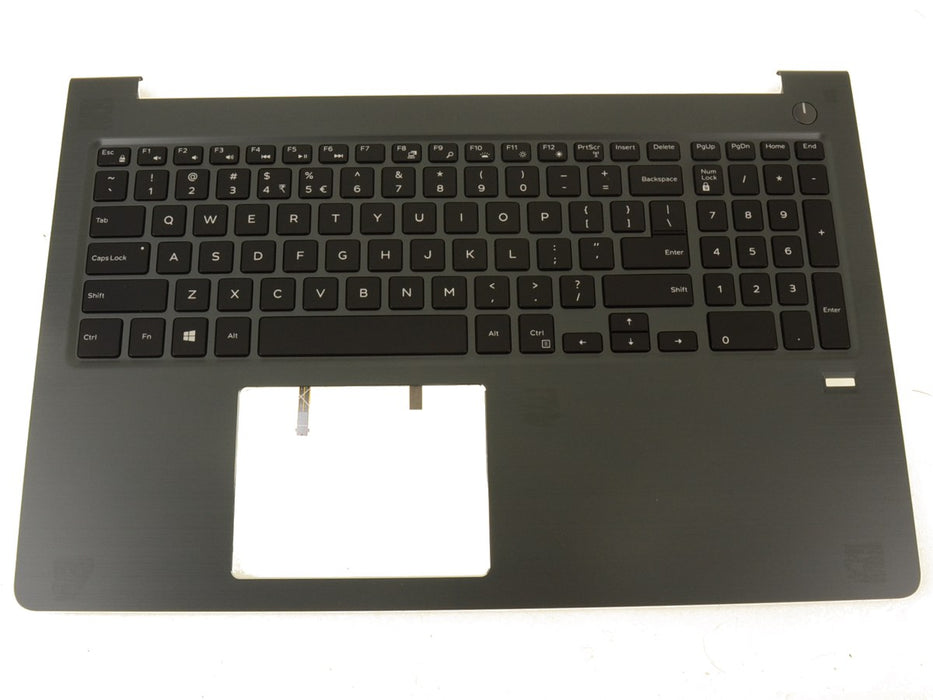 Refurbished US Intl Dell OEM Vostro 5568 Palmrest Backlit Keyboard Assembly FP Cut Out FCN57 1WRWC