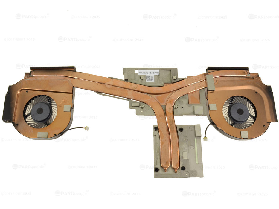 New Dell OEM Precision 7740 CPU Graphics Heatsink Fan Assembly for Nvidia Quadro Graphics FHD64