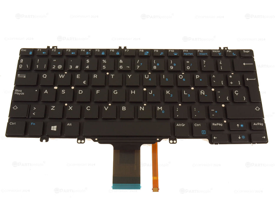 New  Spanish Dell OEM Latitude 5289 7280 5280 7380 Laptop Keyboard  Backlight FJD8V