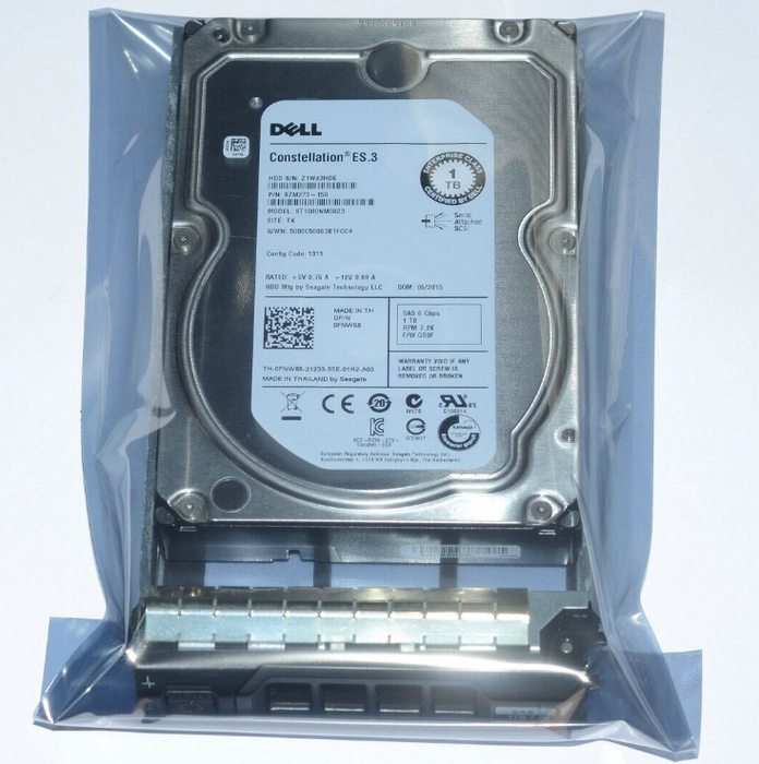 New Dell 1TB 7.2K RPM 6Gb/s 3.5″ SAS SERVER HDD Hard Drive FNW88 0FNW88