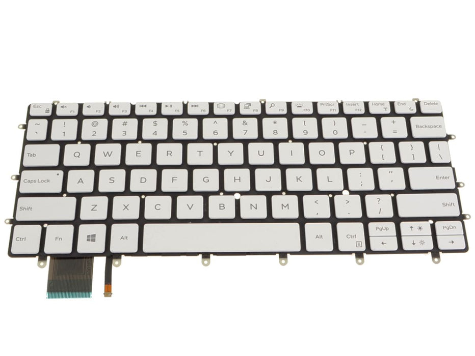 New Dell OEM XPS 9370 9380 Laptop Backlit Keyboard White FVW9W