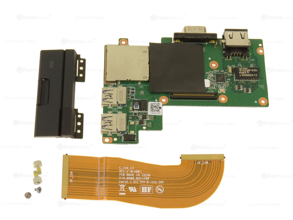 New Dell OEM Latitude Rugged 5414 USB SD Card Reader Serial Port IO Kit G1J9N