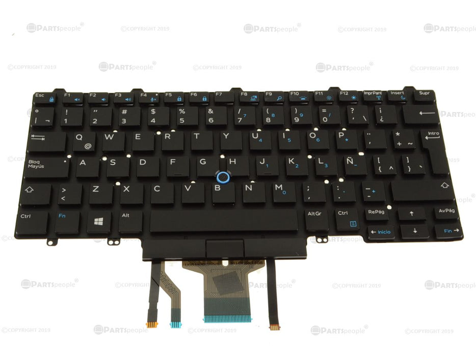 Refurbished Spanish Dell OEM Latitude 5490 7490 5495 Laptop Backlit Keyboard Dual Point G30V9