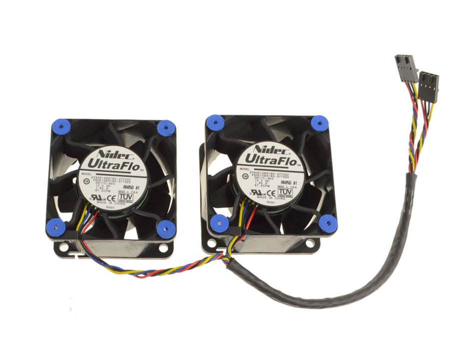 Dell OEM Precision Workstation R5400 Dual Cooling Fans Assembly 3-4 - G611C