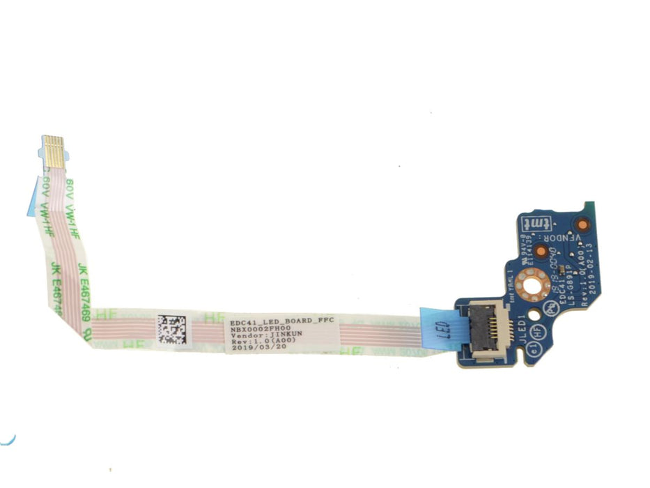 Dell OEM Latitude 5400 Status Indicator LED Circuit Board with Cable - 4TNV6